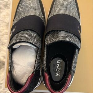 Michael Kors Black and Gray Sneakers